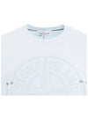 Block Logo Printing Short Sleeve T-Shirt Blue - STONE ISLAND - BALAAN 5