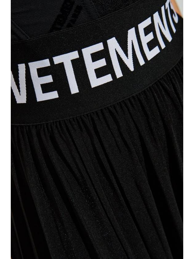 VETEMENTS Pleated Skirt, Women's, Black - VETEMENTS - BALAAN 5