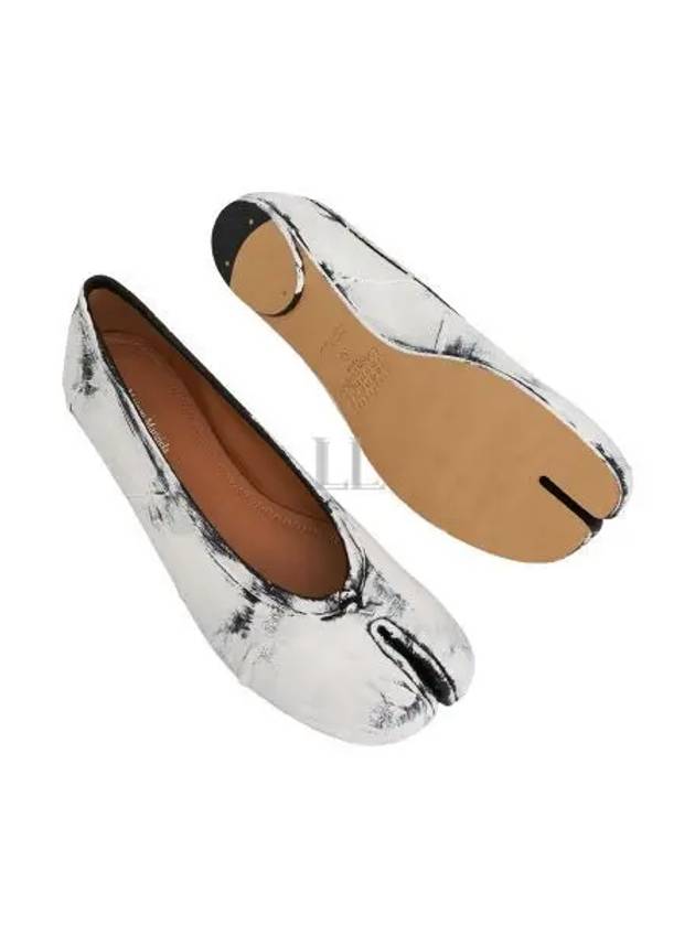 Tabi Leather Ballerina Flat Shoes White - MAISON MARGIELA - BALAAN 2