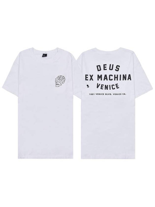 Men s Venice Skull Short Sleeve T Shirt DMH31645C WHITE - DEUS EX MACHINA - BALAAN 1