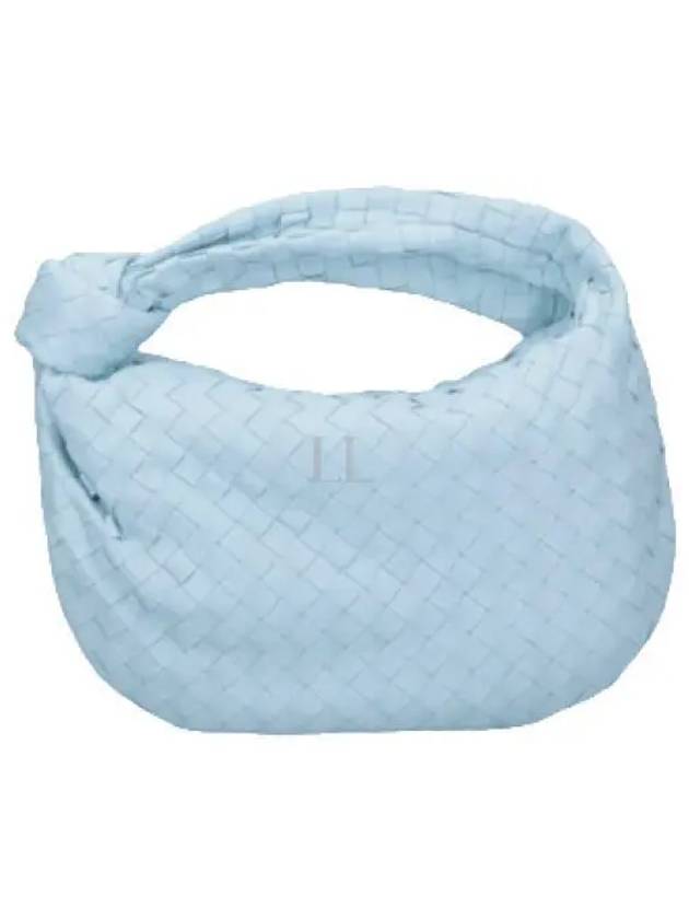 Teen Jodie Intrecciato Leather Tote Bag Blue - BOTTEGA VENETA - BALAAN 2