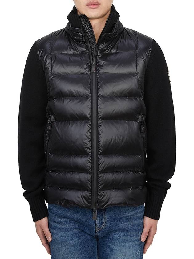 Grenoble Padded Zip-Up Jacket Black - MONCLER - BALAAN 3