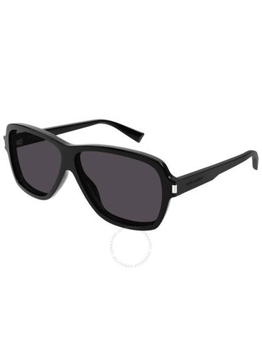 Saint Laurent Dark Grey Square Men's Sunglasses SL 609 CAROLYN 001 62 - SAINT LAURENT - BALAAN 1