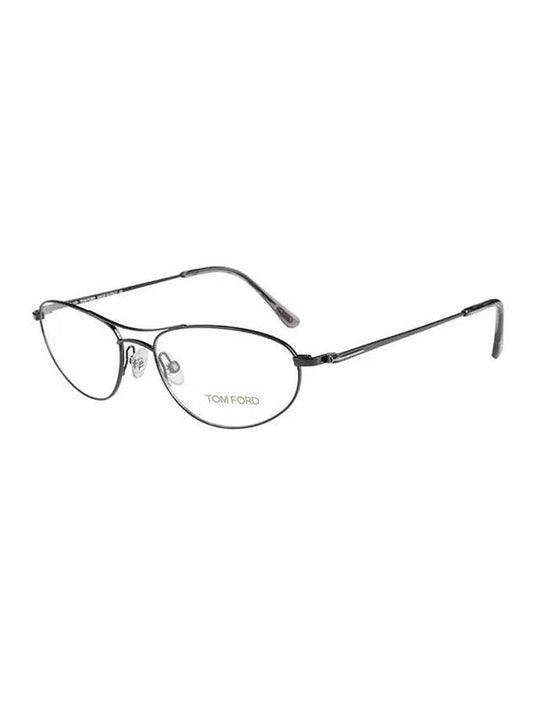 Eyewear Oval Frame Metal Eyeglasses Black - TOM FORD - BALAAN 1