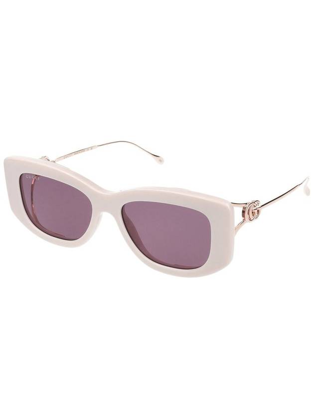 24SS SUNGLASSES GG1566S 003 IVORY GOLD VIOLET - GUCCI - BALAAN 3