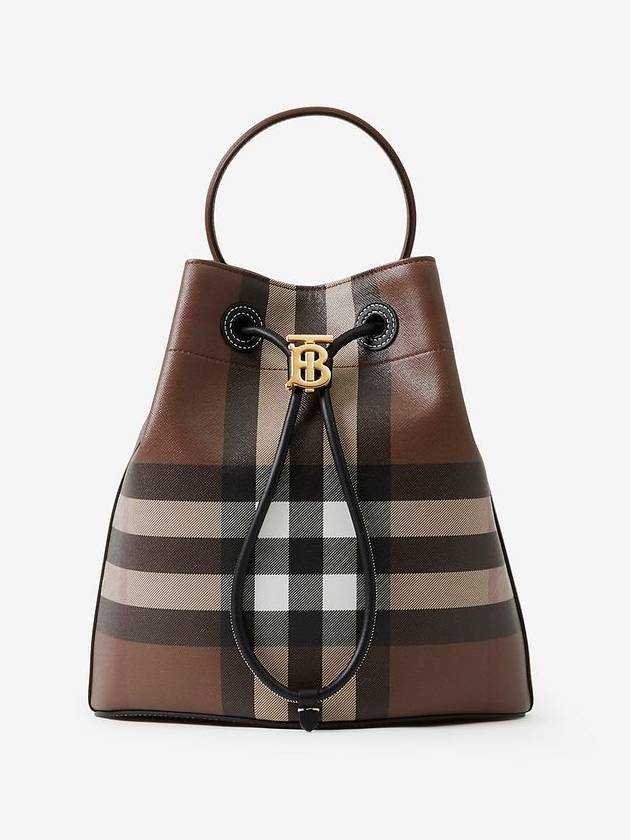 Small TB Bucket Bag Dark Birch Brown - BURBERRY - BALAAN 2