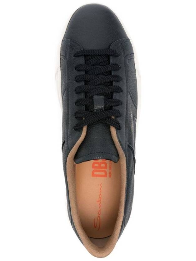 Logo Print Low Top Sneakers Black - SANTONI - BALAAN 5