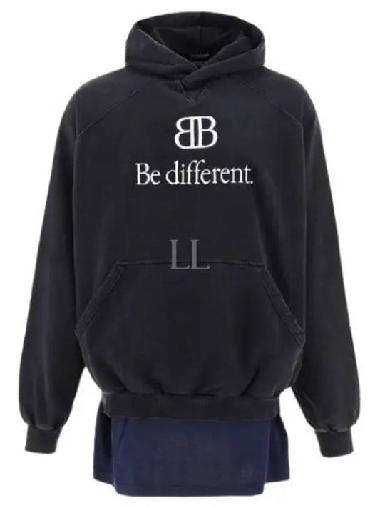 BB Logo Hoodie Black - BALENCIAGA - BALAAN 2