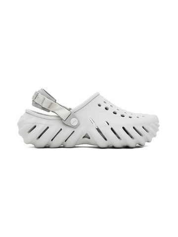 Echo Clog Sandals Grey - CROCS - BALAAN 1