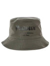 Graffiti Logo Bucket Hat Khaki - ALEXANDER MCQUEEN - BALAAN 2