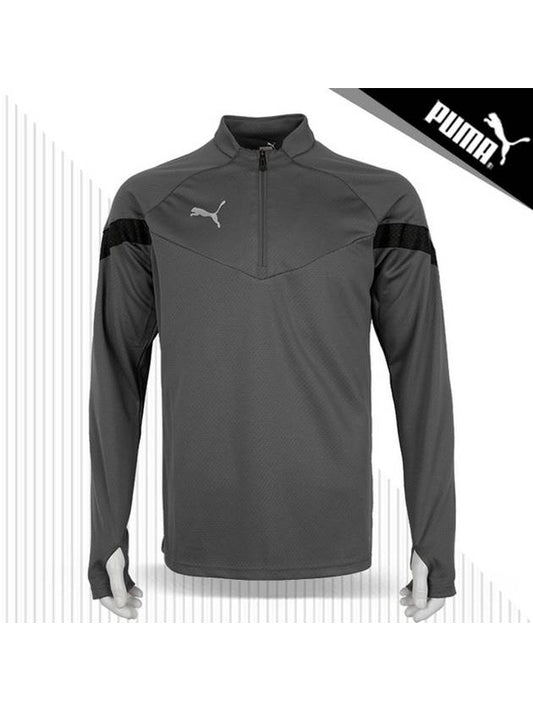 Team Final Training 1 4 Zip Long Sleeve 65737513 Gray R - PUMA - BALAAN 1