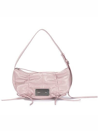 Half Shirring Ribbon Round Shoulder Bag Pink - MATIN KIM - BALAAN 2