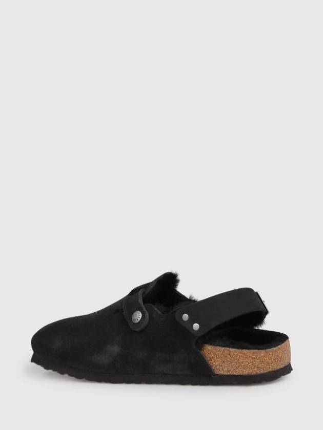 Tokio Shearling Suede Sandals Black - BIRKENSTOCK - BALAAN 5