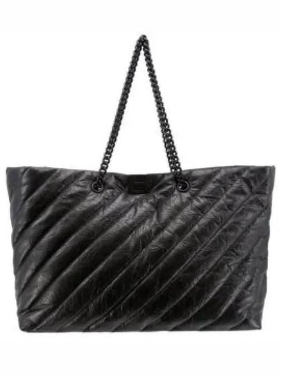 Crush Large Quilted Carry All Tote Bag Black - BALENCIAGA - BALAAN 2