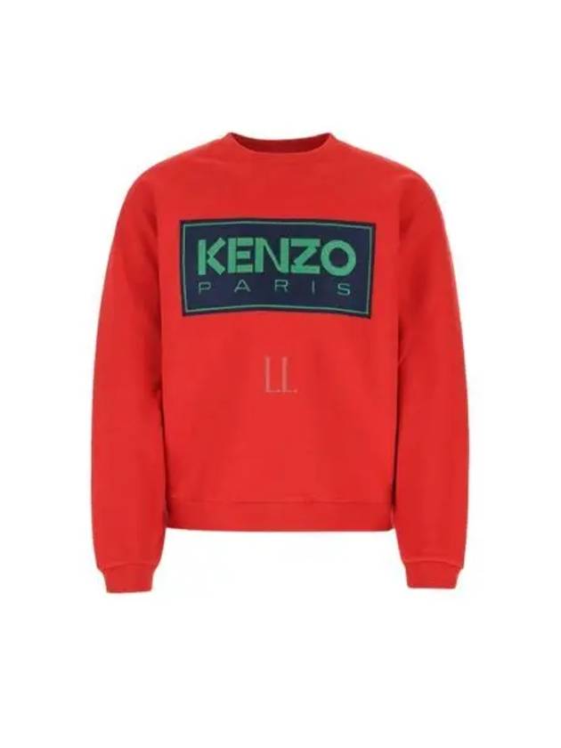 Box Logo Sweatshirt Red - KENZO - BALAAN 2