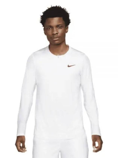 Dri-Fit Advantage Half-Zip Long Sleeve T-Shirt White - NIKE - BALAAN 2