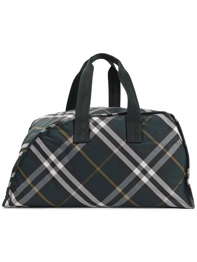 Shield Check Pattern Large Duffel Bag Green - BURBERRY - BALAAN 2