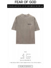 Soft touch logo core jersey crew neck short sleeve t shirt heather gray men s 125HO244369F 367 TJ - FEAR OF GOD - BALAAN 2