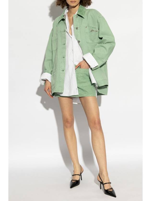 Blumarine Denim Jacket, Women's, Green - BLUMARINE - BALAAN 2