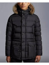 Cluny Long Down Jacket Black - MONCLER - BALAAN 3