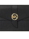 Greenwich Saffiano Strap Medium Shoulder Bag Black - MICHAEL KORS - BALAAN 9