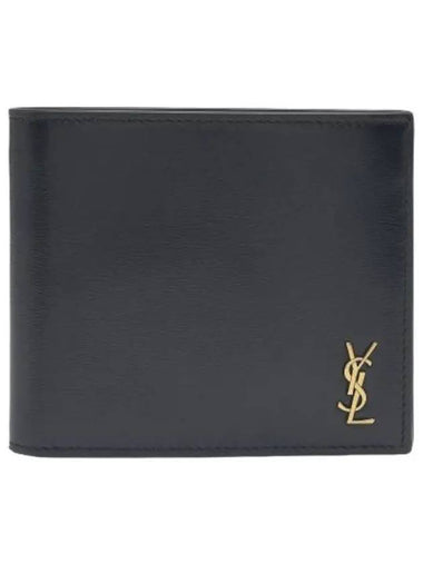 Tiny Monogram East West Bicycle Wallet Black - SAINT LAURENT - BALAAN 1