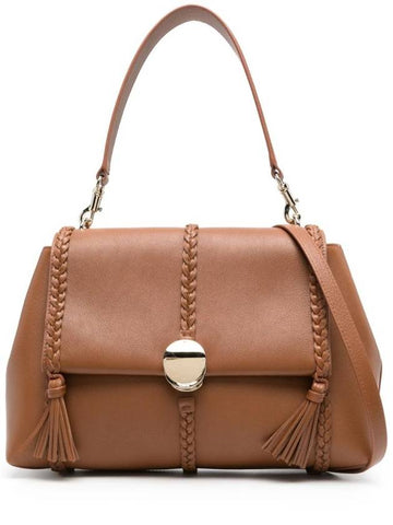 Penelope Leather Shoulder Bag Brown - CHLOE - BALAAN 1