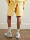 Fear of God Essentials Logo Applique Wide Leg Shorts Yellow - FEAR OF GOD ESSENTIALS - BALAAN 3