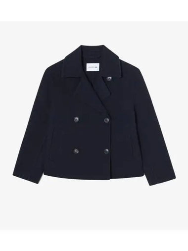 Women s handmade pea coat dark navy - LACOSTE - BALAAN 1