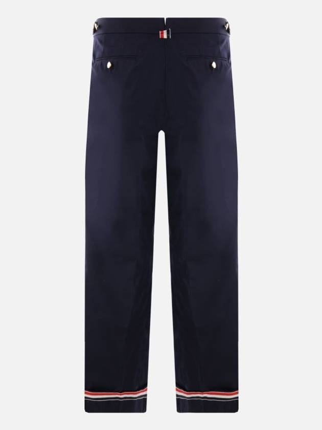 Typewriter Fit 5 Slacks Blue - THOM BROWNE - BALAAN 3