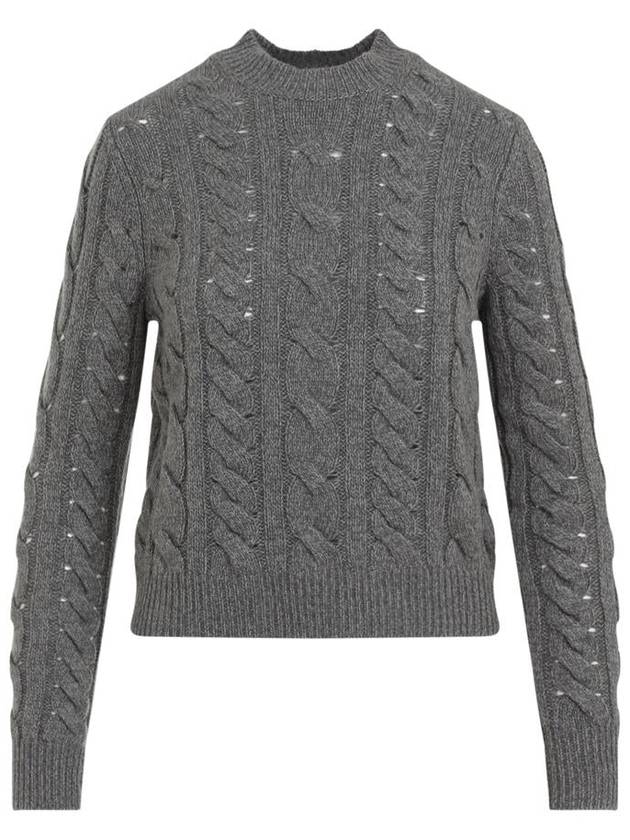 Anthea cashmere knit top dark gray - GABRIELA HEARST - BALAAN 2