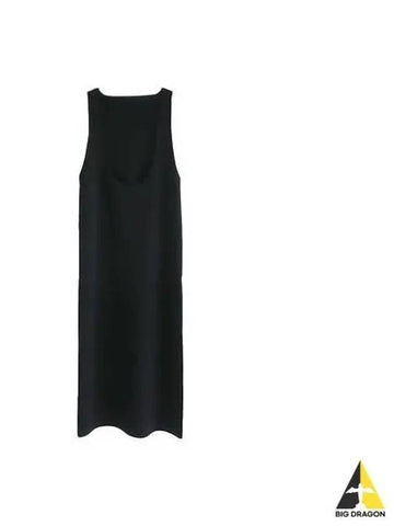 Women s Wool Recycled Poly High Gauge Rib Knit Dress Black A23SD04HS - AURALEE - BALAAN 1