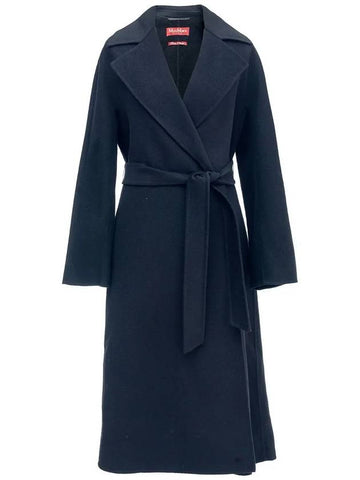 CLES Virgin Wool Coat Black 007 - MAX MARA - BALAAN 1