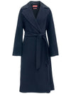 CLES Virgin Wool Coat Black 007 - MAX MARA - BALAAN 2