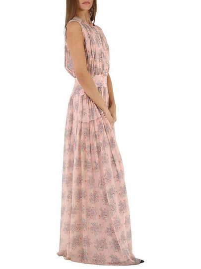 Chloe Ladies Wild Pink Long Dress With Print, Brand Size 36 US Size 4) - CHLOE - BALAAN 2