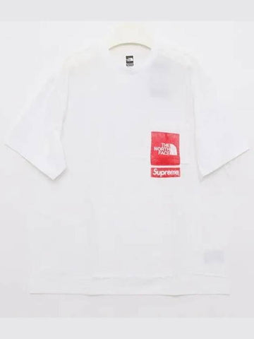 Printed pocket short sleeve men s t shirt SS23KN2 WHITE 271430 1038862 - THE NORTH FACE - BALAAN 1