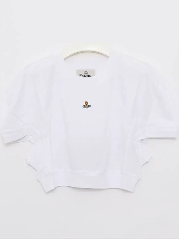 Women's Logo Short Sleeve T-Shirt White - VIVIENNE WESTWOOD - BALAAN 4