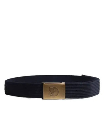 Canvas Brass Belt Dark Navy Men s Waistband - FJALL RAVEN - BALAAN 1