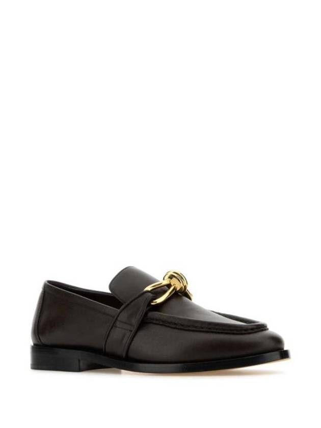 Astaire Leather Loafers Brown - BOTTEGA VENETA - BALAAN 3