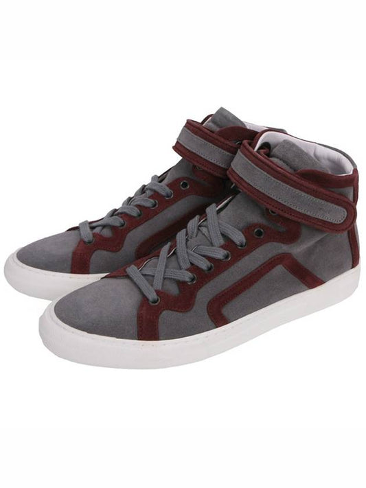 Men's High Top Sneakers 101TRIM SUEDEC GRAY WINE - PIERRE HARDY - BALAAN 1