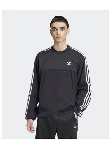 adidas polar crewneck sweatshirt black IZ1833 - ADIDAS - BALAAN 1