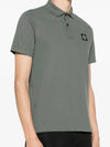 Pique Stretch Cotton Short Sleeve Polo Shirt Dark Green - STONE ISLAND - BALAAN 3