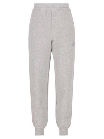 Embroidered Logo Track Pants Grey - FENDI - BALAAN 1