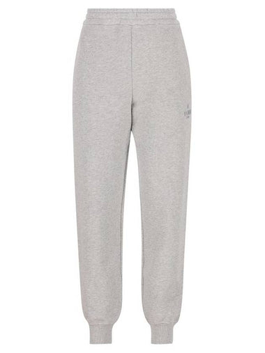 Embroidered Logo Track Pants Grey - FENDI - BALAAN 1