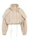 Women's La Raphia Crop Parka Beige - JACQUEMUS - BALAAN 2