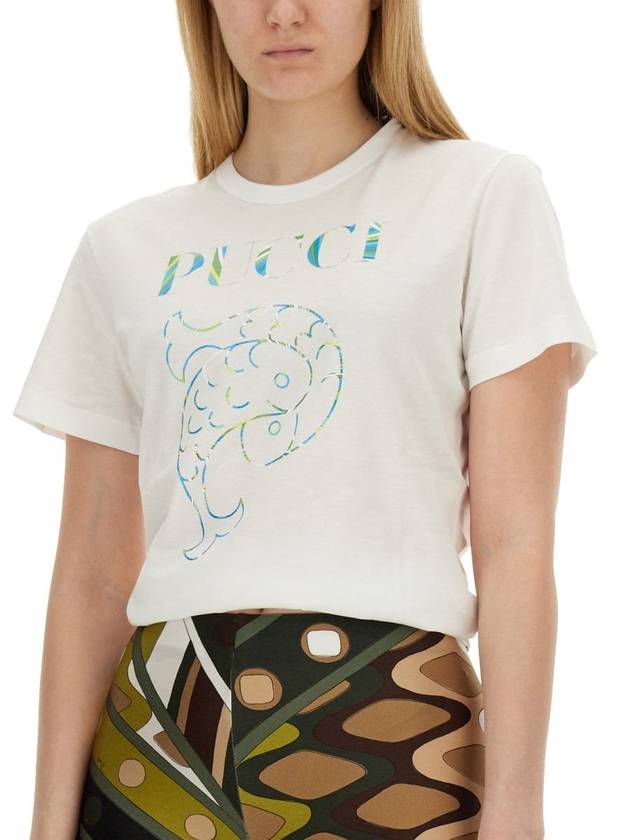 Pucci T-Shirt With Print - EMILIO PUCCI - BALAAN 4