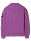 Wappen Patch Crewneck Sweatshirt Purple - STONE ISLAND - BALAAN 3