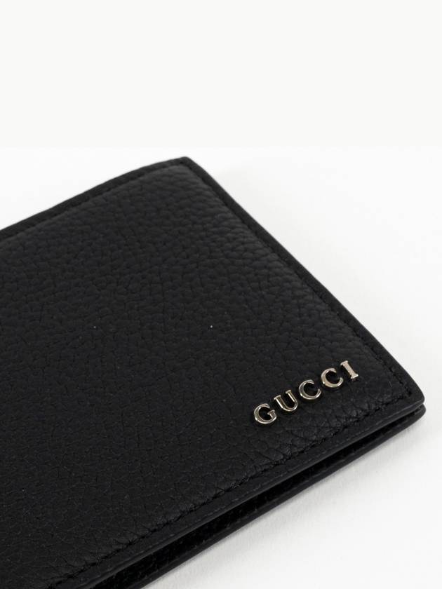 Men's Logo Half Wallet Black - GUCCI - BALAAN 5