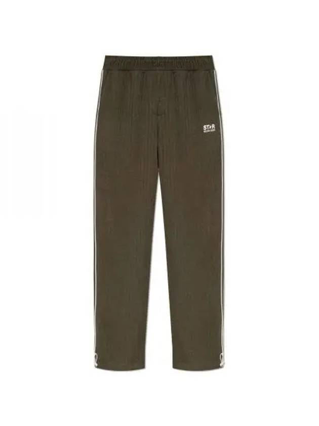 Logo Jogger Track Pants Military Green - GOLDEN GOOSE - BALAAN 2