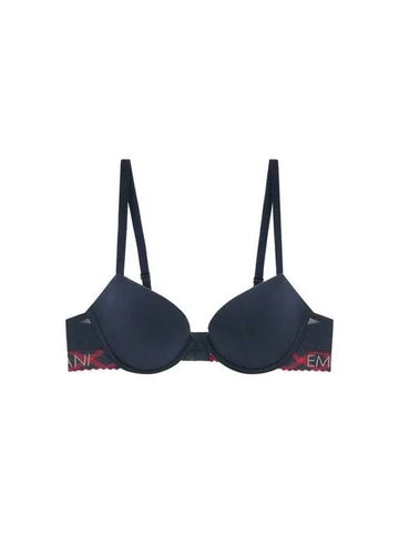 UNDERWEAR Women's XPattern Band Pushup Bra Marine 270786 - EMPORIO ARMANI - BALAAN 1